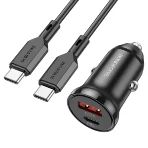 Автомобільний зарядний пристрій Borofone BZ18A PD20W+QC3.0 USB-A/USB-C