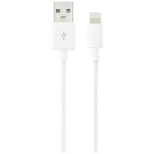 USB-кабель Lightning–USB-A 1 м білий для iPhone та iPad